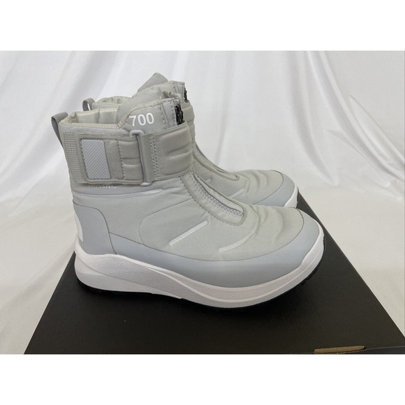 Womens North Face Nuptse II Strap 700 Waterproof Insulated Boots Grey/Wht Sz 10 - Picture 1 of 7